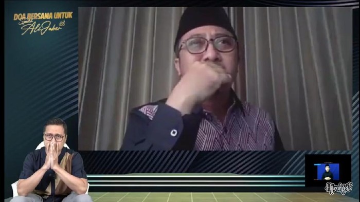 Screenshot YouTube acara doa bersama Syekh Ali Jaber