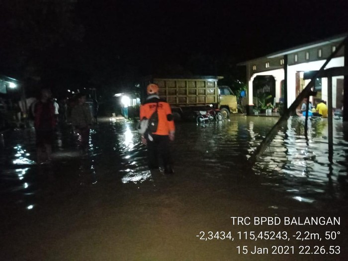 Banjir di Kabupaten Balangan, Provinsi Kalsel.