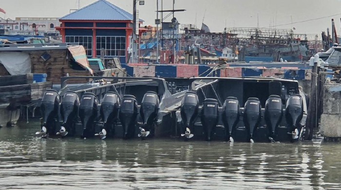 Barang bukti kasus penyelundupan rokok ilegal yang tewaskan pengusaha di Kepri