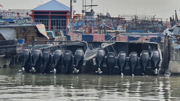 Barang bukti kasus penyelundupan rokok ilegal yang tewaskan pengusaha di Kepri