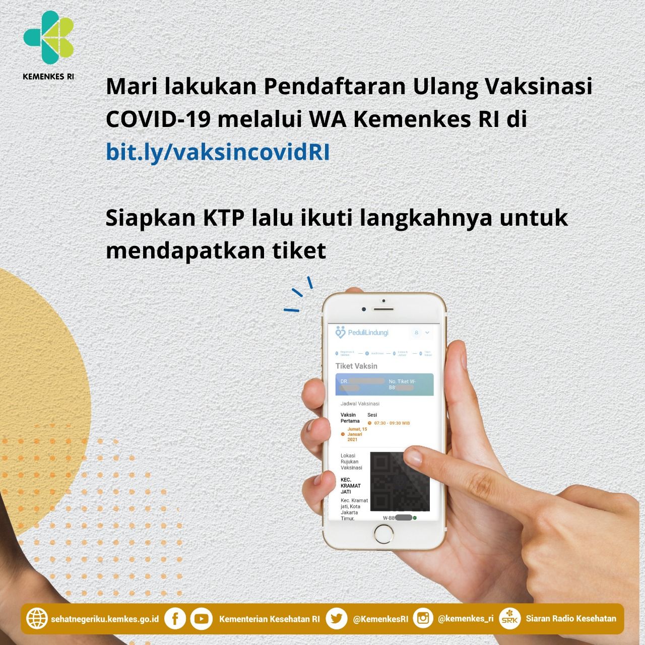 Untuk mempermudah proses registrasi vaksinasi COVID-19 bagi tenaga kesehatan (nakes), pemerintah memanfaatkan chatbot WhatsApp.