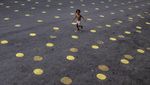 Jalanan di Manila Mendadak Polkadot