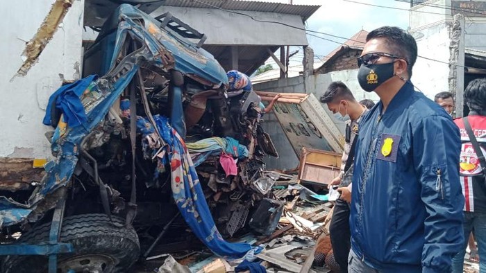 Kecelakaan maut di Kecamatan Bawen, Kabupaten Semarang, Sabtu (16/1/2021).