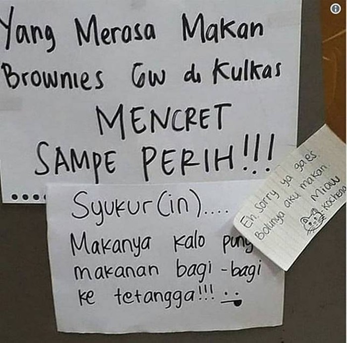 Penuh Ancaman, 5 Larangan Ambil Makanan Ini Malah Bikin Ngakak
