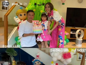 Gisel Ungkap Kebahagiaan Bisa Rayakan Ultah Gempita Bareng Gading Marten