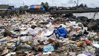 Pantauan detikcom, tumpukan sampah berbagai jenis mulai dari plastik, styrofoam, sampah domestik, bahkan pakaian hingga bantal tampak memenuhi kawasan tersebut.  