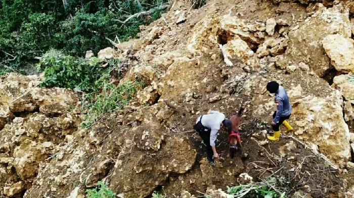Kondisi Longsor Akibat Gempa Majene