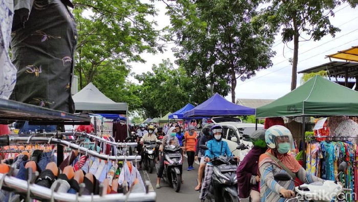 Pasar Jalan Ponti Sidoarjo (Suparno/detikcom)