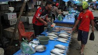 Aktivitas di pasar tradisional yang berada di kawasan Mamuju, Sulawesi Barat, kembali bergeliat pascagempa mengguncang wilayah itu pada Jumat (15/2) lalu.
