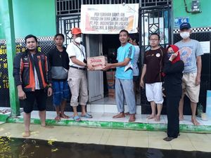 Pos Indonesia Sumbang Sembako hingga Susu untuk Korban Bencana