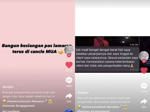 Canesia Aisah Jeannonaveva, bangun kesiangan berakhir ditinggal perias.