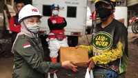 Alokasi logistik berupa sembako untuk kebutuhan dapur umum.