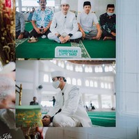 Keduanya menikah secara sederhana di sebuah masjid di Aceh. Tampak kedua sejoli itu tampak berbunga-bunga di hari pernikahan mereka. Evan memberikan mahar senilai 15 mayam atau sekitar 49,5 gram emas pada istrinya itu. Foto: Instagram (Fotografer @ck.ceritakita)