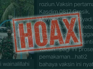 Polisi Kejar Pembuat Hoaks Kasdim 0817 Gresik Wafat Usai Divaksin COVID-19
