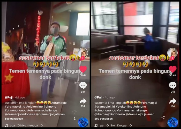 Kocak! Netizen Pesan Makanan Via Ojol Padahal Jaraknya Hanya 5 Langkah Kocak! Netizen Pesan Makanan Via Ojol Padahal Jaraknya Hanya 5 Langkah