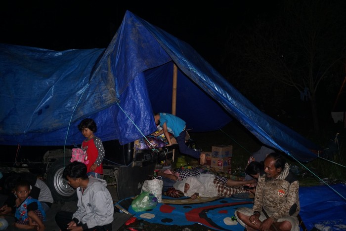 Kondisi Tenda-tenda Pengungsian Korban Gempa Majene