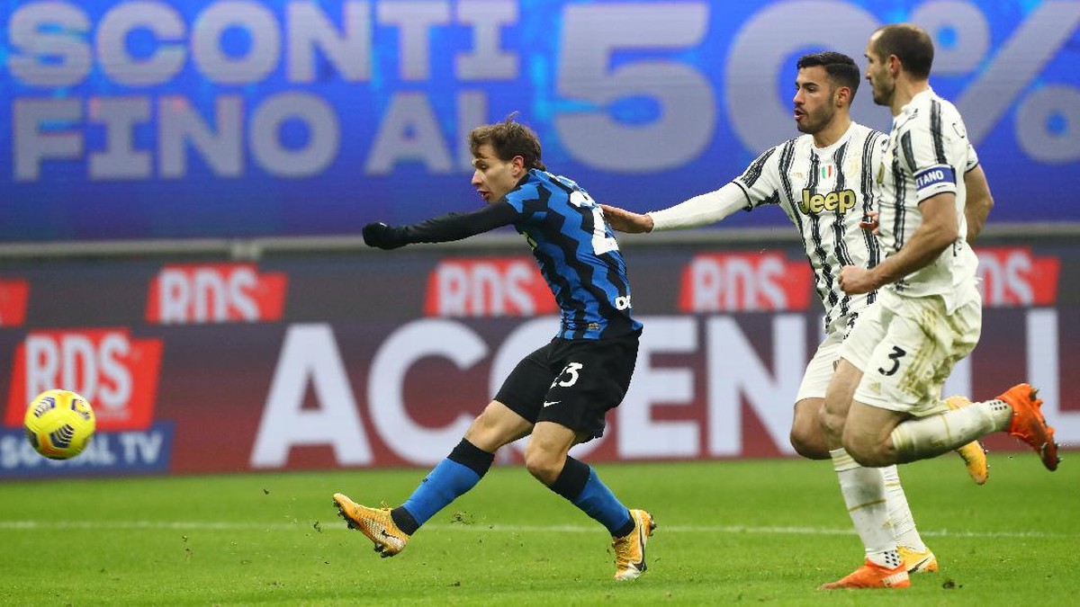 Nicolo Barella jadi bintang kemenangan Inter Milan atas Juventus. (Foto: Getty Images/Marco Luzzani)