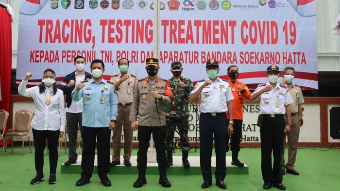 Polres Bandara Soekarno-Hatta gelar rapid antigen bagi karyawan di kawasan Bandara Soekarno-Hatta