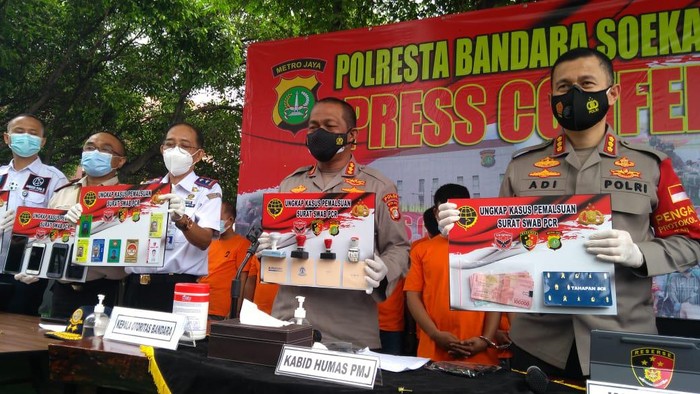 Polresta Bandara Soetta Tangkap 15 Pemalsu Surat Swab Test