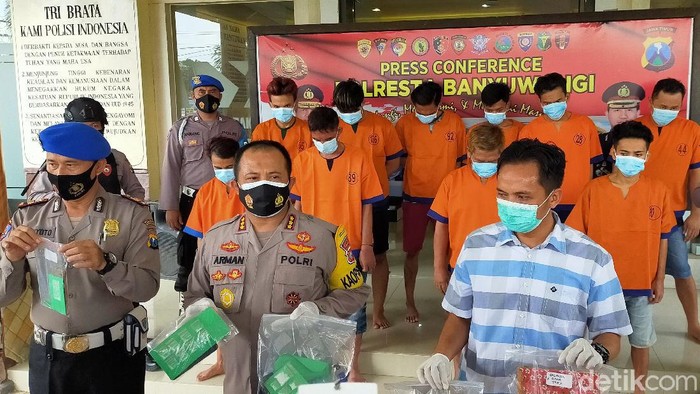 Polresta Banyuwangi Ringkus Belasan Pengedar Narkoba