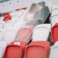 Arie Kriting dan Indah Permatasari melangsungkan akad nikah pada Selasa (12/1/2021) di kawasan Kuningan, Jakarta Selatan. Foto: Instagram/@imagenic