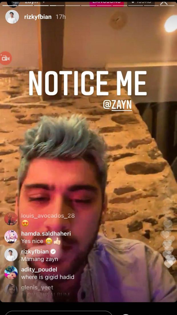 Zayn Malik, Rizky Febian