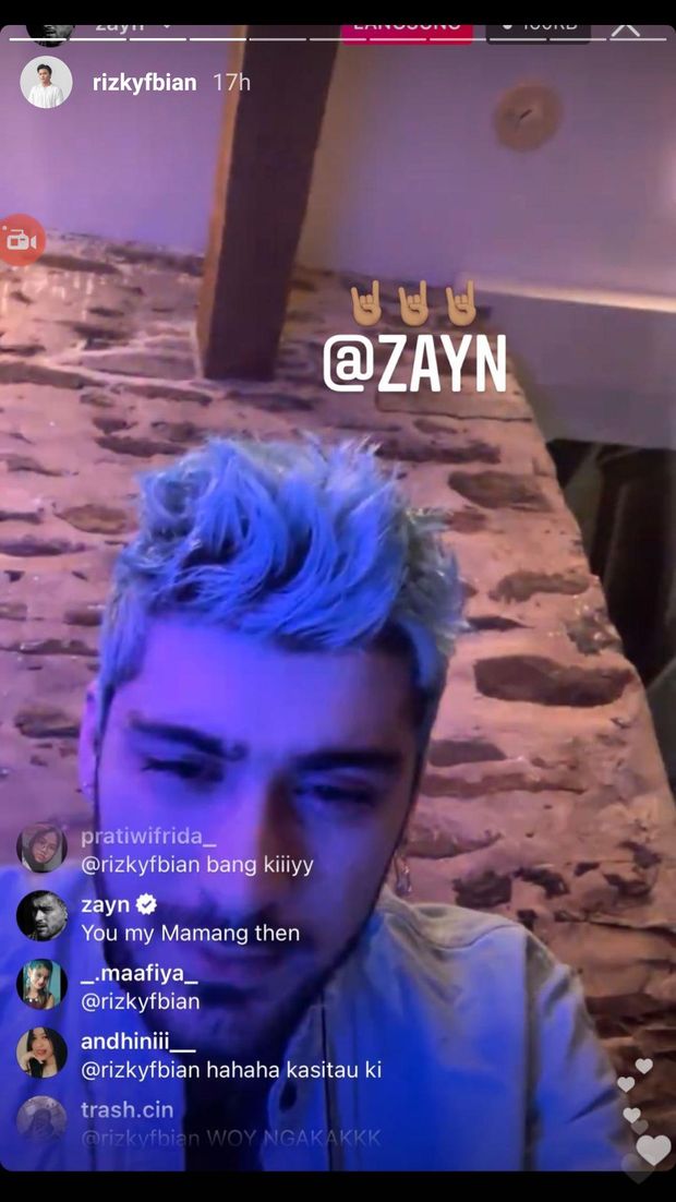 Zayn Malik, Rizky Febian