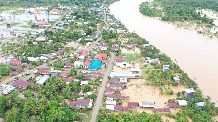533 unit rumah dan 2.752 jiwa di Kecamatan Sembakung, Nunukan, Kaltara, kebanjiran (dok BNPB)