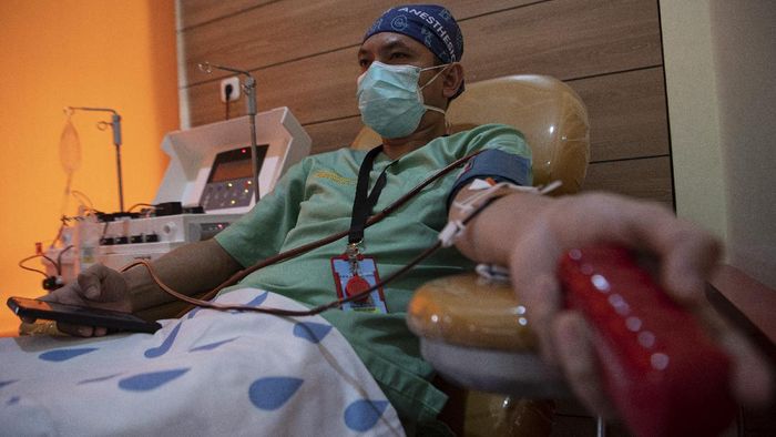 Bantu Sembuhkan Pasien COVID-19, Begini Cara Kerja Terapi Plasma Konvalesen Terapi plasma konvalesen menjadi salah satu metode penyembuhan pasien COVID-19. Seperti apa cara kerja terapi plasma konvalesen ini?