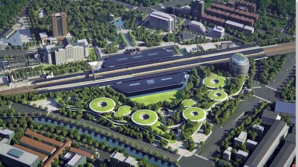 Rancangan Stasiun Kereta China, Kombinasi Futuristik dan Hutan