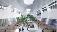 Ma Yansong juga ingin mendirikan stasiun yang tidak hanya menjadi tempat singgah pelancong tetapi juga ruang publik yang bisa dinikmati semua orang. Foto: MAD Architects