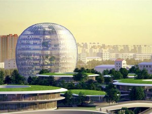 China Bangun Stasiun Kereta Futuristik Tapi Seperti Berada di Hutan