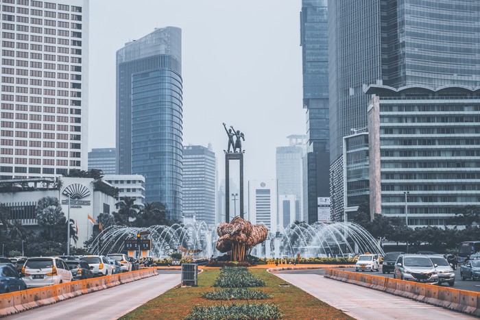 Ilustrasi suasana di Jakarta
