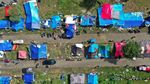 Foto: Tenda Pengungsian untuk Korban Gempa Sulbar