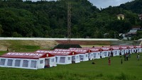 Satgas telah melakukan geladi skenario penjemputan hingga skema mengantar Jokowi ke pengungsian warga. Dia berharap kedatangan Jokowi bisa disambut gembira warga. ANTARA FOTO/Abriawan Abhe
