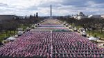 Ribuan Bendera AS Meriahkan Pelantikan Joe Biden