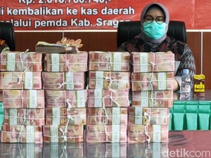 Kejari Sragen Kembalikan Rp 2 M Duit Korupsi Proyek RSUD ke Kas Daerah