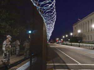 Lengangnya Washington DC di Hari Pelantikan Biden