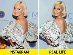Perbedaan Foto Cantik Selebriti Dunia di Instagram Vs Realita