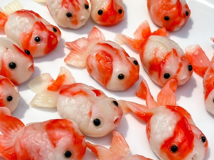 Gemas! Pangsit Ini Berbentuk Ikan Mas Koki Gembul Gemas! Pangsit Ini Berbentuk Ikan Mas Koki Gembul