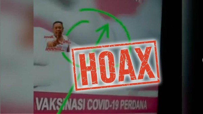 Hoax penyuntikan vaksin COVID-19 untuk Jokowi