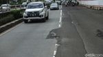 Hati-hati! Jalan MT Haryono Arah Gatot Subroto Bopeng