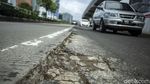 Hati-hati! Jalan MT Haryono Arah Gatot Subroto Bopeng