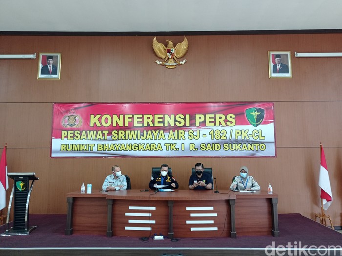 Jumpa pers Tim DVI Polri, 20 Januari 2021. (Sachril Agustin Berutu/detikcom)