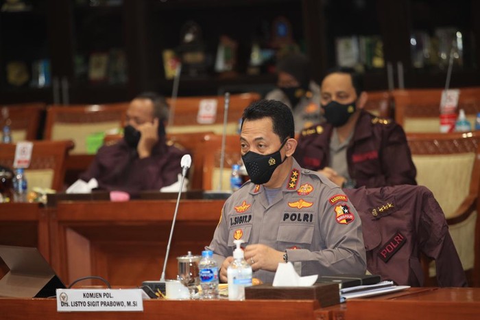 Komjen Listyo Sigit Prabowo mengikuti fit and proper test calon Kapolri di Komisi III DPR
