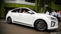 Indonesia sendiri sudah mulai menggunakan mobil listrik buatan Hyundai salah satunya sebagai Kendaraan Dinas Kementerian Perhubungan (Kemenhub). Pradita Utama/detikcom  