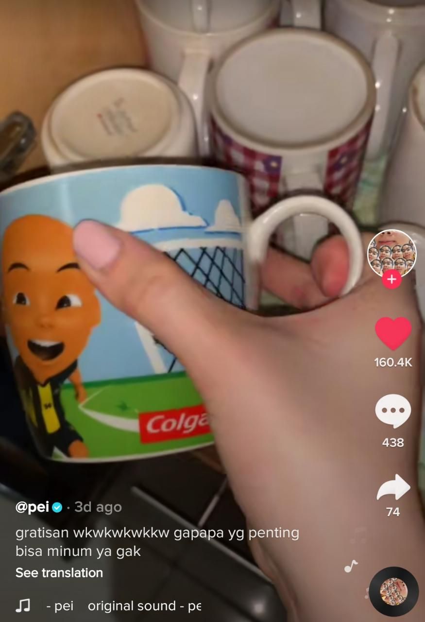 Pamer Koleksi Gelas Gratisan di Rumah, Video Netizen Ini Viral