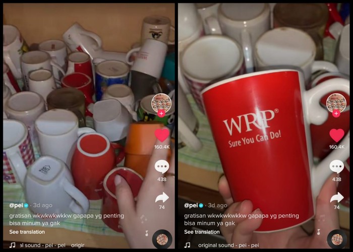 Pamer Koleksi Gelas Gratisan di Rumah, Video Netizen Ini Viral