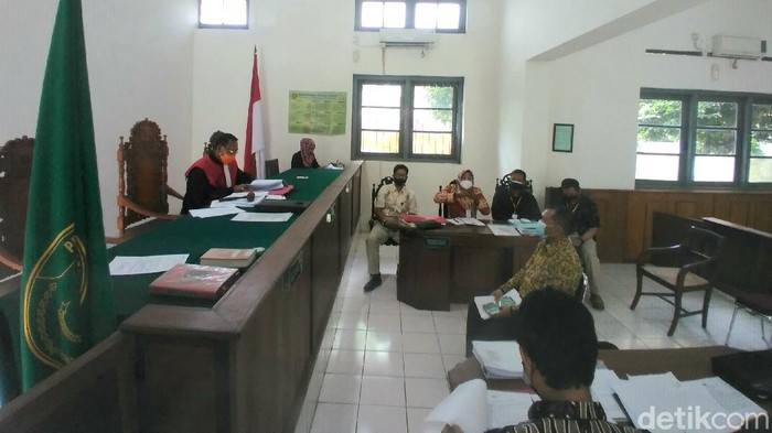 Sidang praperadilan kasus penembakan mobil bos pabrik tekstil di PN Solo, Rabu (20/1/2021).