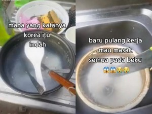 Tinggal di Korea, Pria Ini Kaget Cucian Piringnya Jadi Es Batu